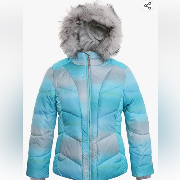 NWT ZeroXposur Girls Puffer Jacket Fleece Winter Coat 
Lined Hood and Removable - Picture 1 of 10
